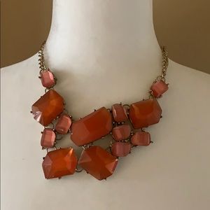 Orange Stone look necklace
